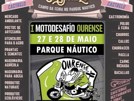 Feira de Castrelo do mes de maio. 1� Edici�n Motodesafio Ourense.