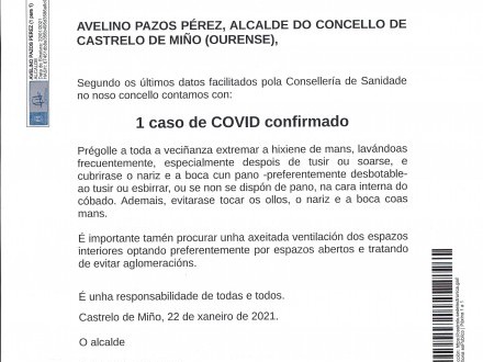 NOTA INFORMATIVA: Actualizaci�n datos COVID.
