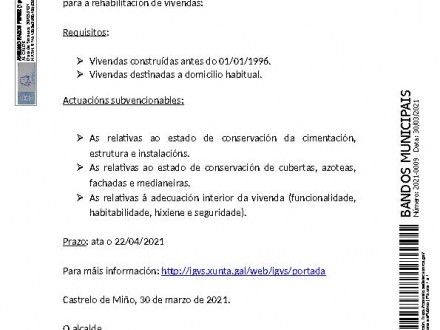 Ayudas rehabilitaci�n vivienda