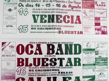 Festas de Macendo os d�as 14, 15 e 16 de Agosto. Festa do Xarrete
