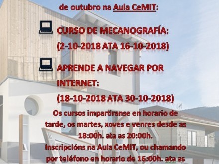 Pr�ximos cursos na Aula CeMIT