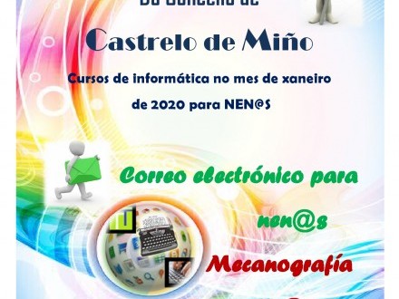 Cursos de inform�tica na aula INFO para o mes de xaneiro