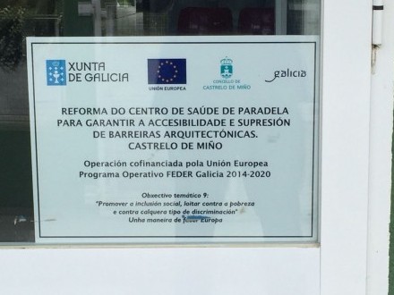 Castrelo de Mi�o modifica accesos e instalaci�ns para mellorar a accesibilidade
