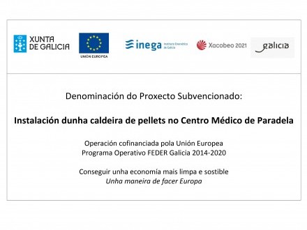 O Concello instalar� un sistema de calefacci�n dunha caldeira de pellets no Centro M�dico de Paradela