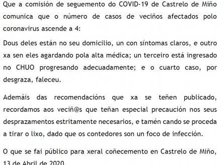 NOTA INFORMATIVA: ACTUALIZACI�N SITUACI�N COVID-19