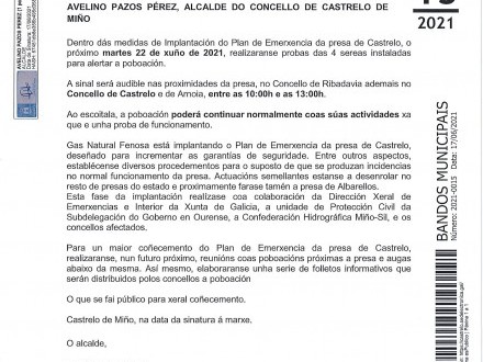 PRUEBA SIRENAS CASTRELO DE MI�O