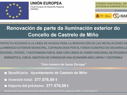 PROGRAMA DE AXUDAS PARA A RENOVACI�N DAS INSTALACIONS DE ALUMEADO EXTERIOR MUNICIPAL