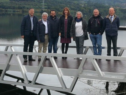 A secretaria xeral para o Deporte visita as obras deportivas realizadas en Castrelo de Mi�o