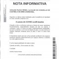 NOTA INFORMATIVA: Actualizaci�n datos COVID.
