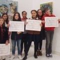 Tres alumnas do colexio de Castrelo ga�an no concurso do Estatuto de Galicia da Deputaci�n de Ourense