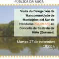 Unha delegaci�n de seis alcaldes e unha alcaldesa de sete municipios de HONDURAS (NASMAR) visitar�n Castrelo de Mi�o