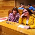 Representantes do consello da infancia e da adolescencia de Castrelo de Mi�o asistiron ao Parlamento Galego