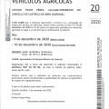 BANDO 20/2020: INSPECCI�N T�CNICA DE VEH�CULOS AGR�COLAS