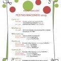 PROGRAMACI�N DE FIESTA EN MACENDO 2019 (CASTRELO DE MI�O)